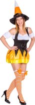 dressforfun - vrouwenkostuum Halloween-Lady XL - verkleedkleding kostuum halloween verkleden feestkleding carnavalskleding carnaval feestkledij partykleding - 300136