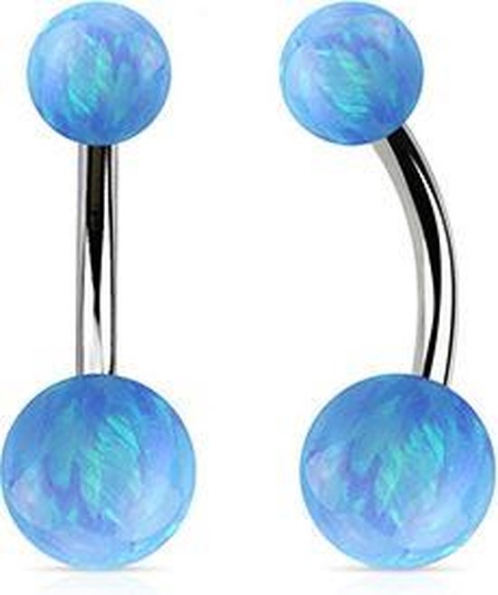 Piercing Nombril Titane - Opale Bleu Clair | bol.com