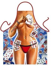 Strip Poker Vrouw - Sexy Grappig Leuk Schort Keukenschort