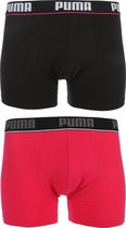 PUMA Basic New Waistband Boxershort - 2-pack - Pink - Maat S