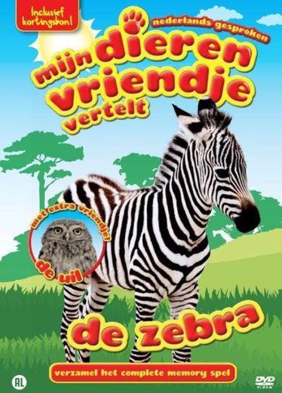 Cover van de film 'Mijn Dierenvriendje Vertelt - De Zebra'