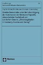 Direkte Demokratie unter Berücksichtigung der Kommunen der Weimarer Republik