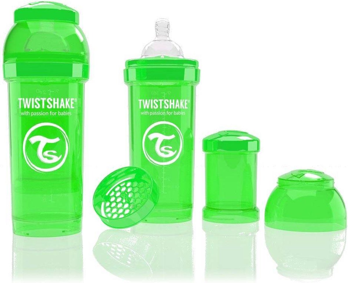 Twistshake Anti-colic babyfles - 330 ML Green