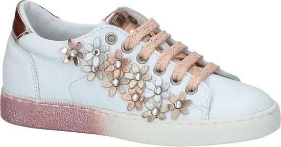 RED-RAG Witte Sneakers Met Rits | 13489 - Schoenen.nl