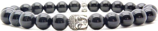 Beaddhism - Armband - Black - Buddha - Sterling Zilver - 8