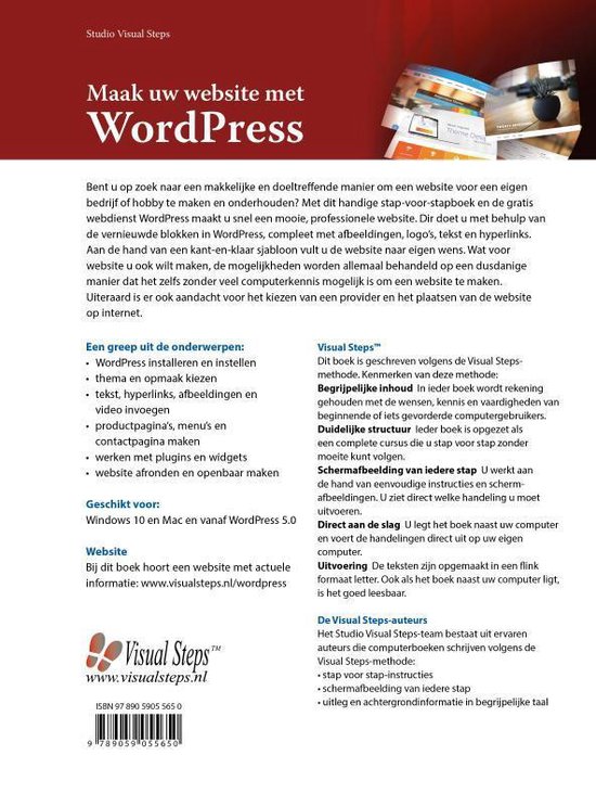 Maak uw website met WordPress - Studio Visual Steps