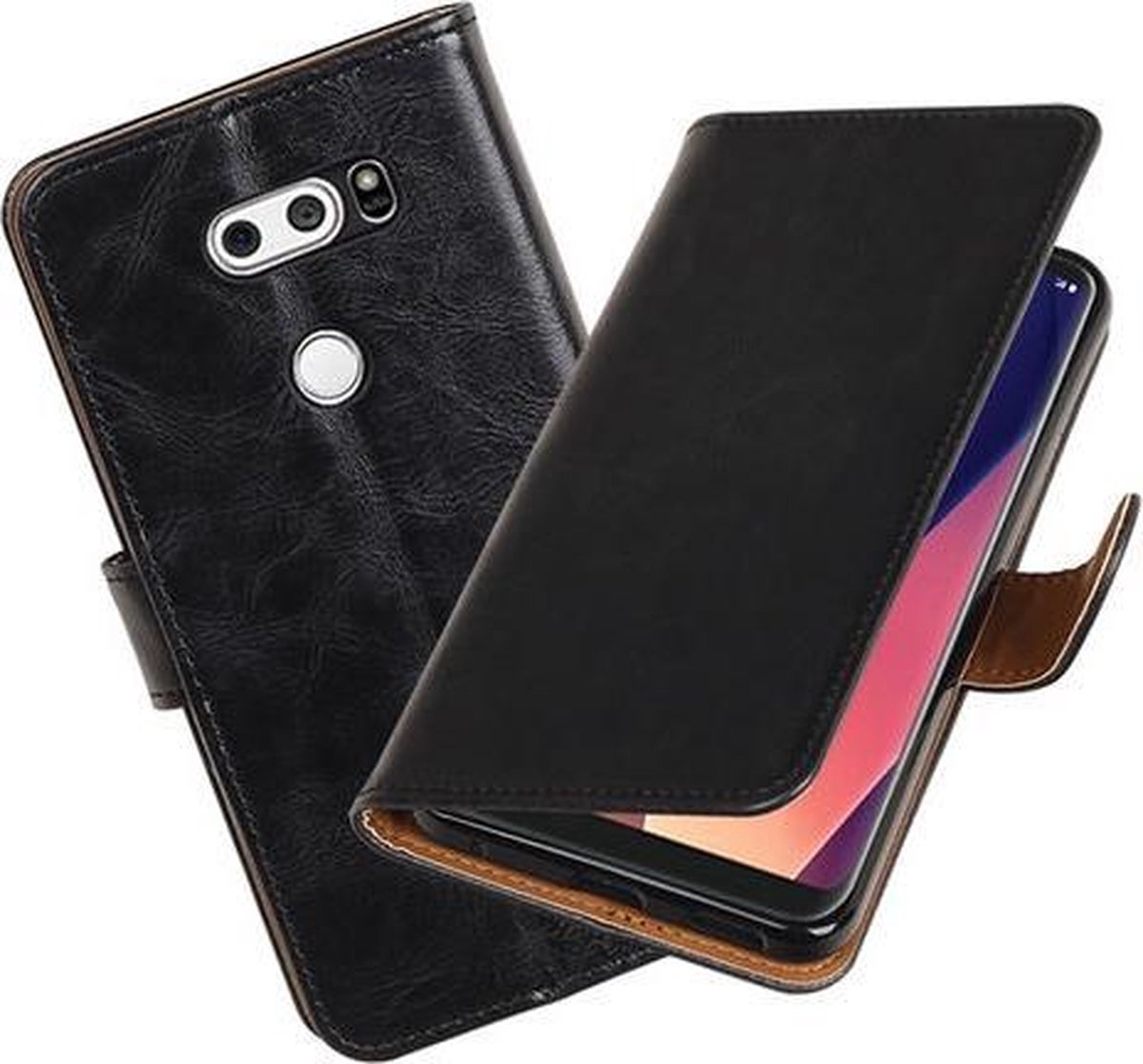 BestCases - LG V30 Pull-Up booktype hoesje zwart