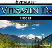 VitaTabs Vitamine D3 - 37,5 mcg / 1.500 IE - 100 tabletten - Voedingssupplementen