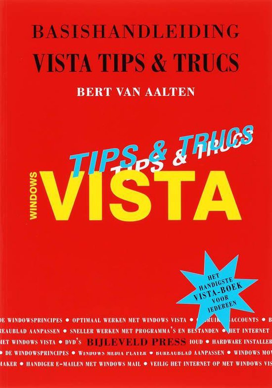 Cover van het boek 'Basishandleiding Windows Vista tips & trucs' van Bert van Aalten