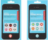 Kikkerland 12-delige Iphone Home Button Sticker Set | Mobiele Telefoonaccessoires | Versieringen voor Mobieltje / Smartphone