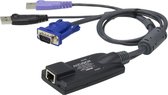 Aten KA7177-AX toetsenbord-video-muis (kvm) kabel Zwart, Blauw, Paars