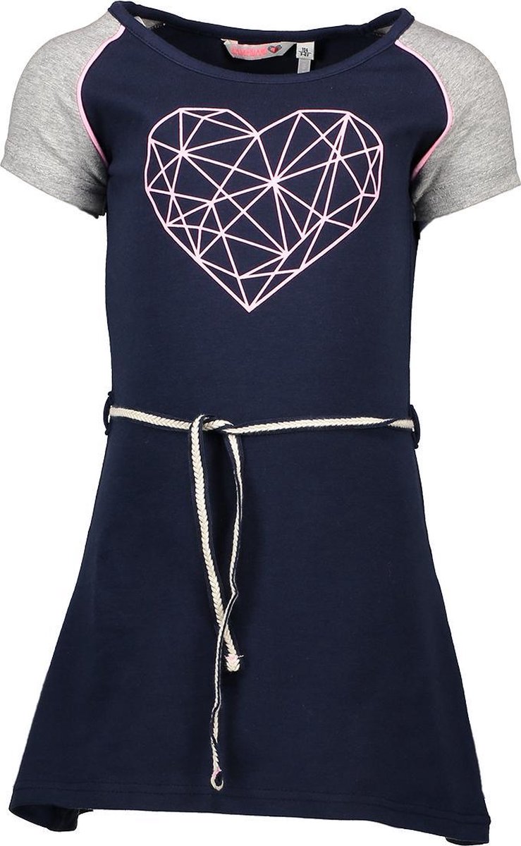 Bampidano Meisjes Jurk - navy - Maat 122/128