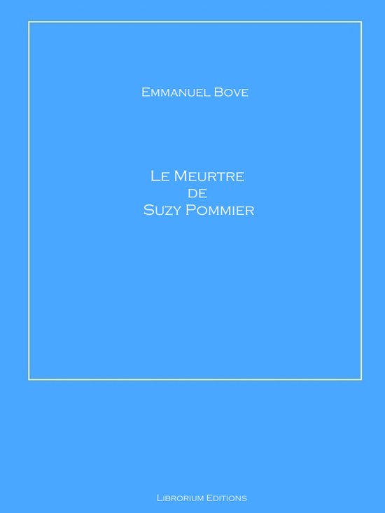 Le Meurtre de Suzy Pommier - cover