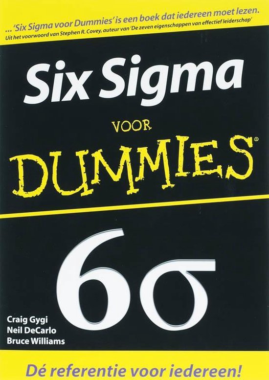 Cover van het boek 'Six Sigma voor Dummies' van Neil DeCarlo en Craig Gygi
