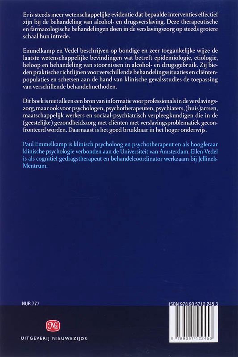 Alcohol-en drugsverslaving - back cover