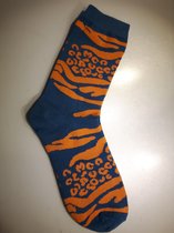vrolijke sokken Golven Oranje maat 38 - 40