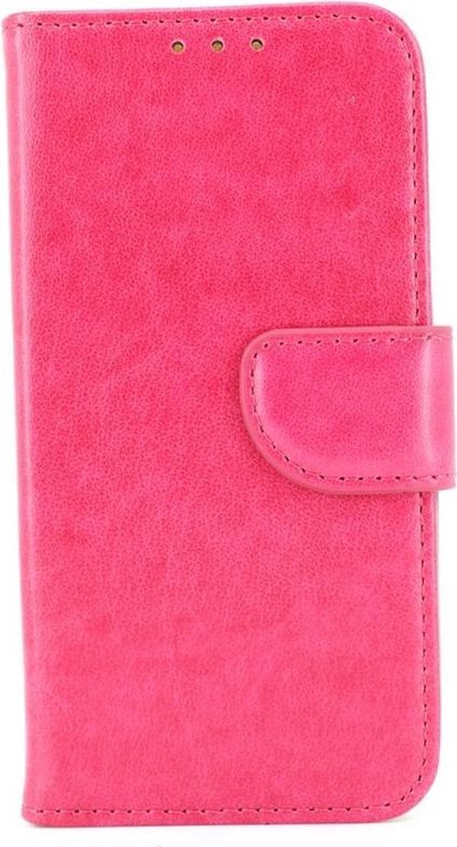 Hoesje voor Samsung Galaxy A520 A5 2017 - Book Case - geschikt voor 3 pasjes - pink