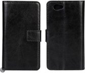 Sony Xperia Z1 Compact agenda wallet hoesje zwart