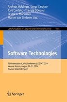 Communications in Computer and Information Science 555 - Software Technologies