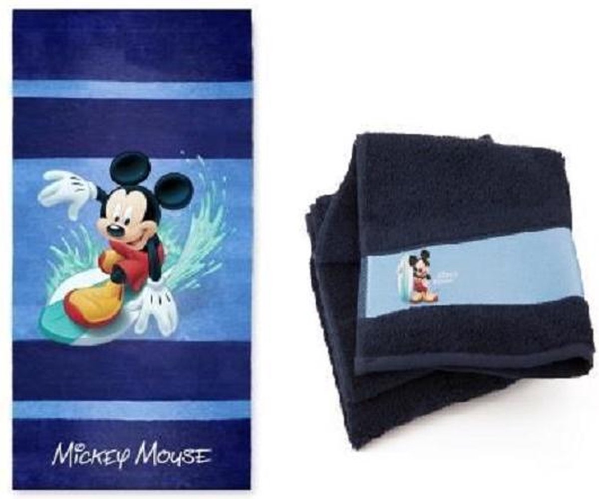 Disney Mickey Mouse Strandlaken + 2 handdoeken | bol.com