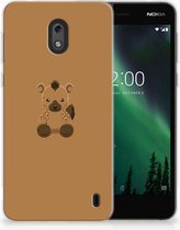 TPU Bumper Silicone Étui Housse pour Nokia 2 Coque Téléphone Bébé Hyène