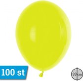 Latex ballonnen 33cm 100 stuks Geel Pastel PT.GT110/06