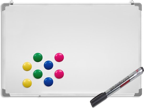 Samenwerken met huiswerk maken plus Mini Whiteboard Set - Magnetisch Whitebord Schrijfbord - Met Stiften &  Toebehoren -... | bol.com