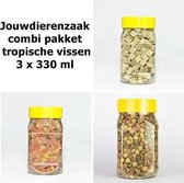 combi pakket voeding tropische vissen 3 x 330 ml