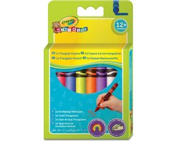 Crayola - Mini Kids - Krijt - 16 Driehoekige Waskrijtjes Voor Kinderen