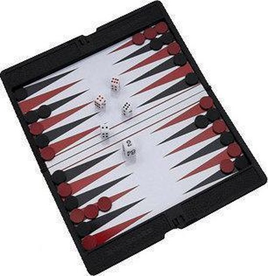 Backgammon Magnetisch - Longfield - Compact - Reiseditie - 20 x 17 cm - Volwassenen - Kind - Vakantie - Cadeau Tip !!