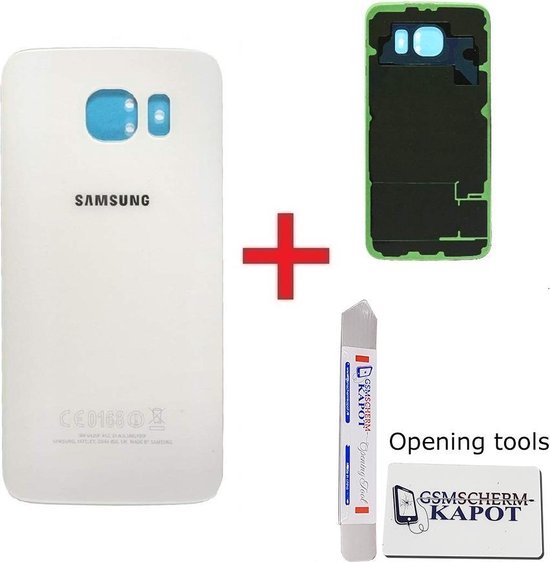 Voor Samsung Galaxy S6 Edge achterkant reparatie set - wit | bol.com