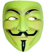 Masker V for Vendetta - Geel.