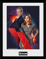 GBeye Poster - Met Kader Doctor Who Clara & Doctor - 40 X 30 Cm - Bont