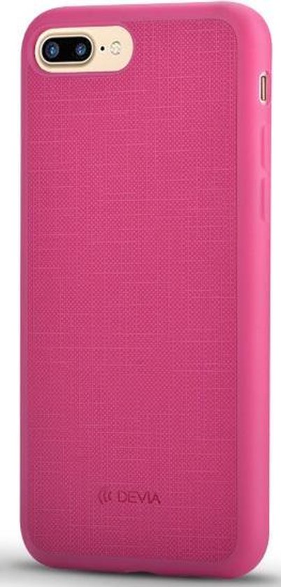 Jelly PU Leather+TPU Hoesje Cover voor Apple iPhone 7 Plus / 8 Plus - Rose - Devia