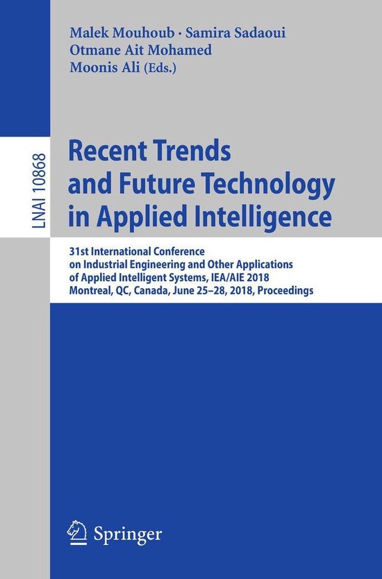 Springer Nature Proceedings Computer Science - Recent Trends ... - cover