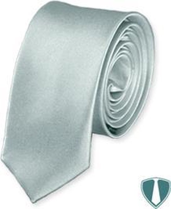 Zilveren stropdas skinny