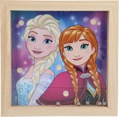 Jeu de patience en bois Disney Frozen avec 5 balles - 14x14cm | Puzzle de patience | Puzzles difficiles | Jeux adresse
