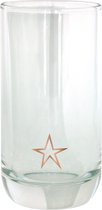 TAK Design Drinkglas Star Hoog - Glas - Ø6,5 x 12,5 cm - Koper