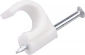 Elektrofix kabelclip 7 mm rond wit 25 st