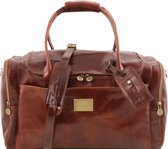 Tuscany Leather Reistas Voyager - Bruin - Lederen reistas met zijvakken - TL141296