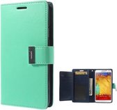 Mercury Rich Dairy wallet case cover Samsung Galaxy S5 mint groen