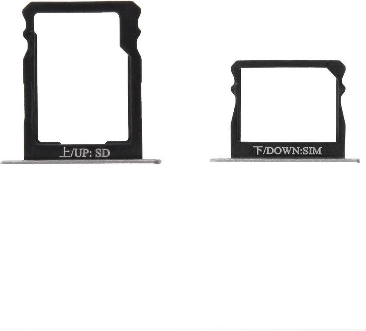 Let op type!! For Huawei P8 SIM Card Tray and Micro SD Card Tray(Black)