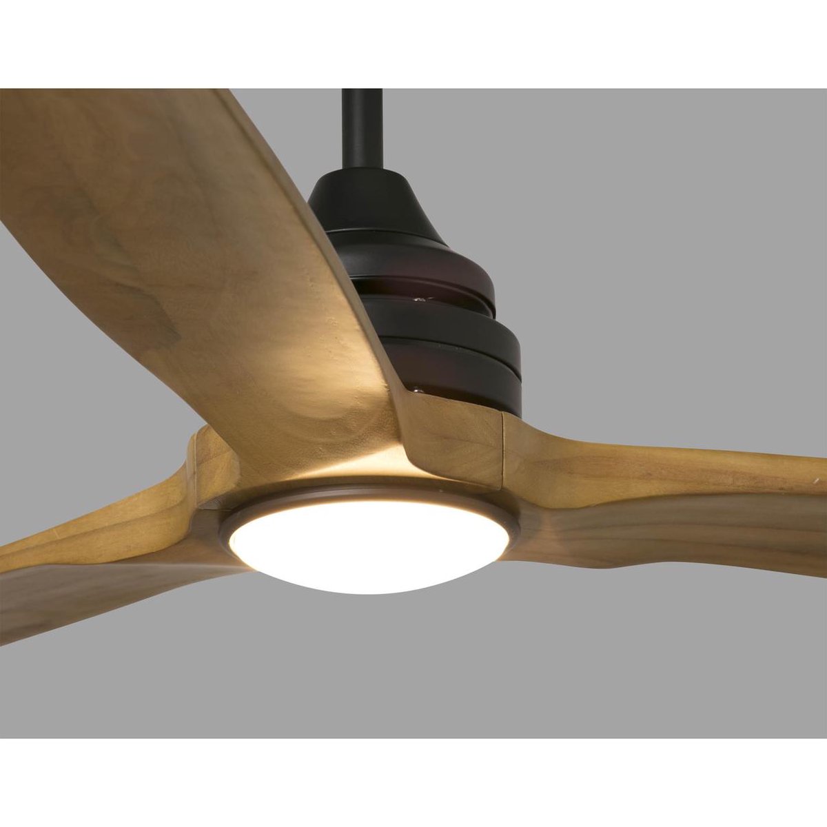 Faro ALO LED plafondventilator - hout - met lamp | bol.com