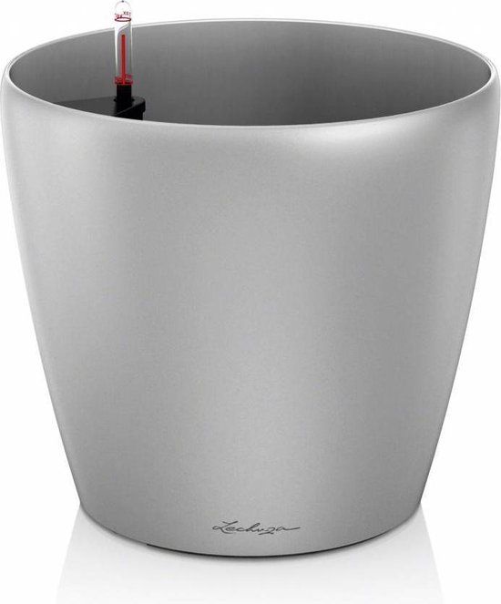 LECHUZA Classico Premium LS 50 Plantenbak Wit-Hoogglans Met Bewateringssysteem