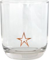TAK Design Drinkglas Star Laag - Glas - Ø7,8 x 8,8 cm - Koper