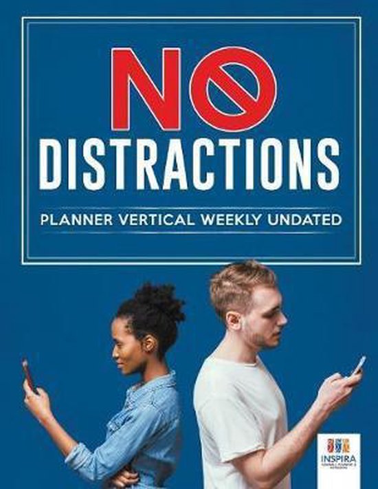 No Distractions Planner Vertical Weekly Undated - cover