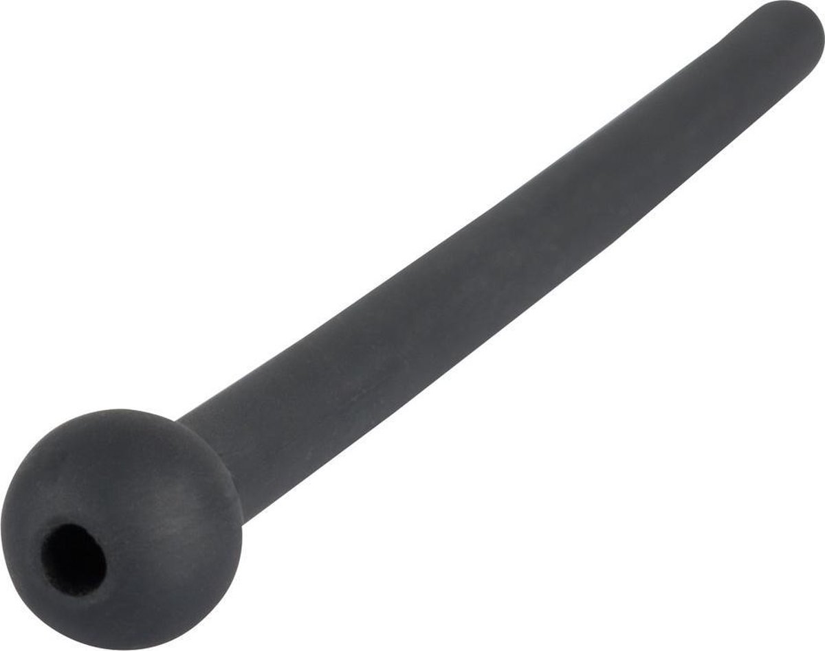 Goedkoopste You2Toys – Siliconen Dilator Penis Plug met Tunnel Ontwerp voor Natte Plezier – Zwart