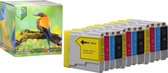 Ink Hero - 12 Pack - Inktcartridge / Alternatief voor de Brother LC970, DCP-135C, DCP-150C, DCP-153C, DCP-157C, DCP-750CN, MFC-235C, MFC-260C
