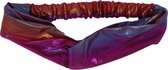 Jessidress Haarband Meisjes Bandana Hoofdband Metaliek Haaraccessoires - Fushia