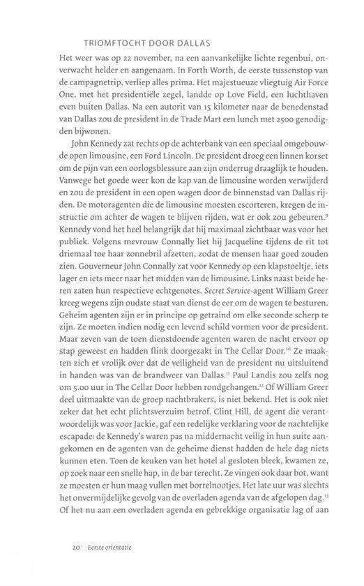Tekstpagina met een Nederlandse biografie van JFK.